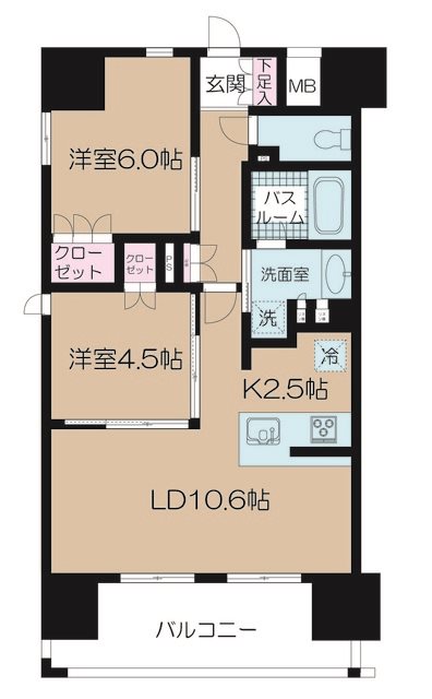 パレステージ秋葉原  1001号室 間取り