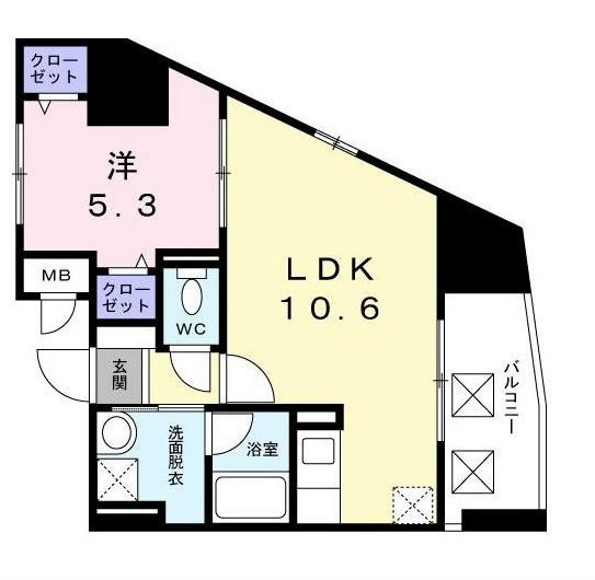 グランドルチェ白山       401号室 間取り