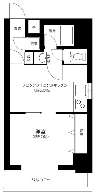 新御徒町アムフラット 402号室 間取り