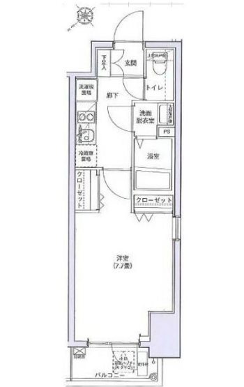 アイル上野の森ノース  202号室 間取り