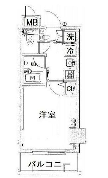 パークウェル曙橋駅前    902号室 間取り