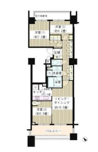 パークホームズ文京千石ステーションアリーナ   1303号室 間取り