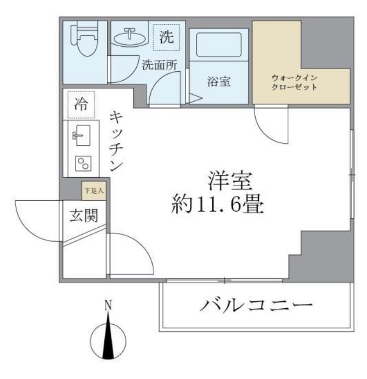 ヒューマンハイム新御徒町    401号室 間取り