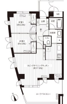 新御茶ノ水アーバントリニティ   901号室 間取り