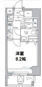 クレイシア蔵前  303号室 間取り