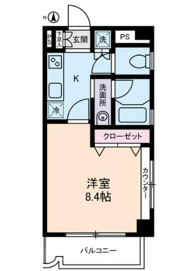 リヴェール睦　白山  202号室 間取り