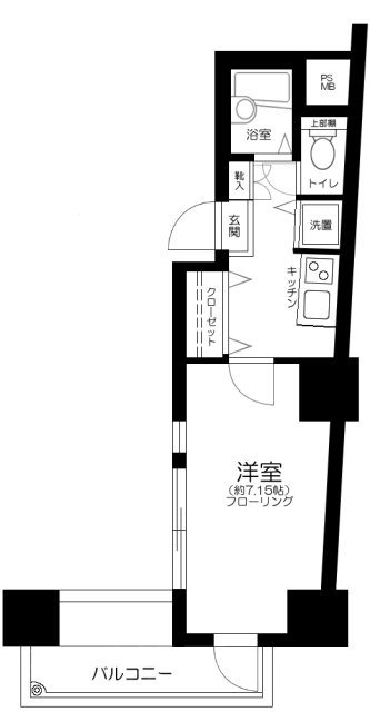 レジオス市谷   203号室 間取り