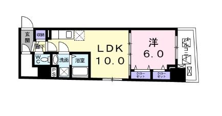 ISLA VISTA日本橋     302号室 間取り