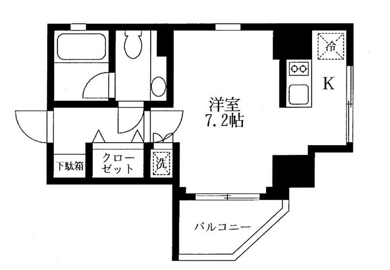 アクロス文京  804号室 間取り