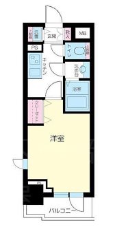 メゾンドヴィレ浅草橋    404号室 間取り