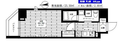 ステージファースト仲御徒町     405号室 間取り