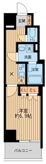 日本橋ファーストレジデンス   1004号室 間取り