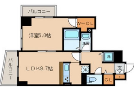 ラルジュマノワール   914754-601号室 間取り