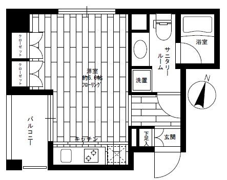 グラーサ本郷東大前   203号室 間取り