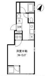 クエストスクエアタテノ   401号室 間取り