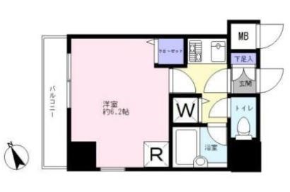 ガラステージ京橋   5号室 間取り