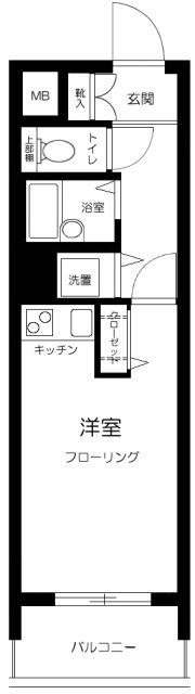 ヴェルト日本橋シティ   206号室 間取り