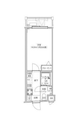 ルミード飯田橋    302号室 間取り