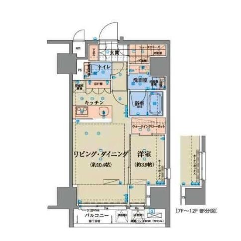 リヴシティ日本橋ネクステシア    301号室 間取り