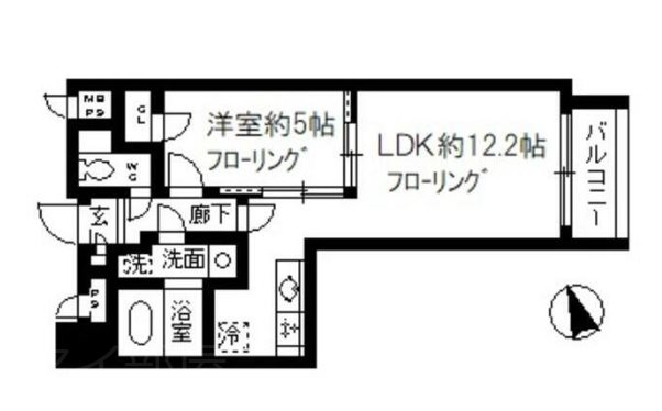 ファインクレスト入谷  402号室 間取り