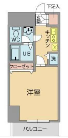 メゾンドヴィレ日本橋浜町  210号室 間取り