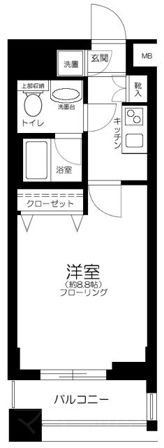 パレステュディオ九段北の丸  409号室 間取り