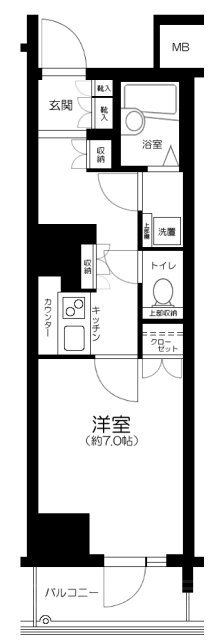 グランスイート日本橋人形町  208号室 間取り