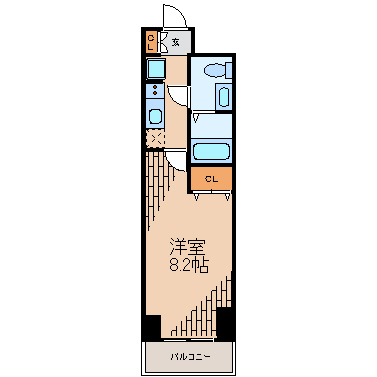 ヴェルステージ秋葉原EAST    406号室 間取り