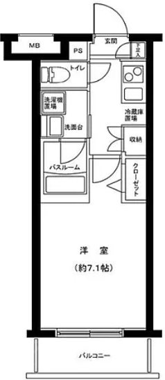 パレステュディオ音羽    104号室 間取り