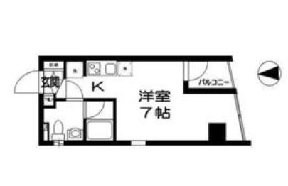 パレットコート  402号室 間取り