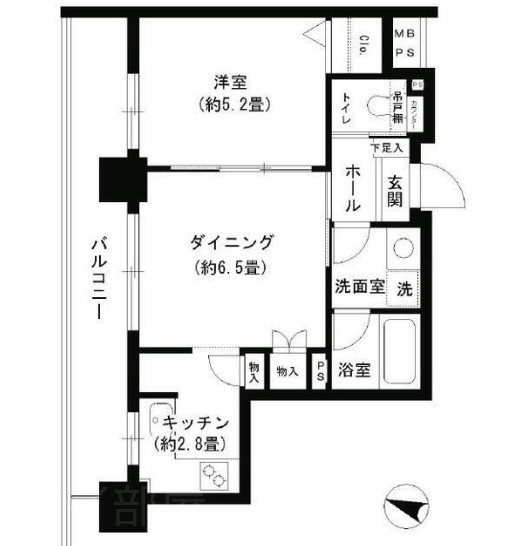 クリオ文京小石川   506号室 間取り