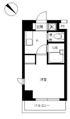 スカイコート東大前壱番館   203号室 間取り