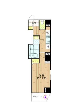 アリーチェ新御徒町 401号室 間取り