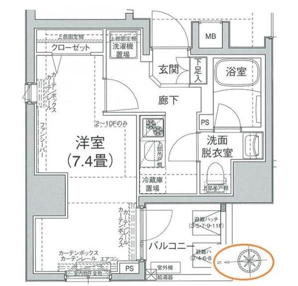 アイル秋葉原ノース参番館   403号室 間取り