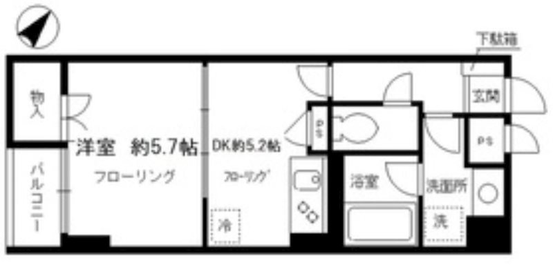 スプリーム九段   602号室 間取り