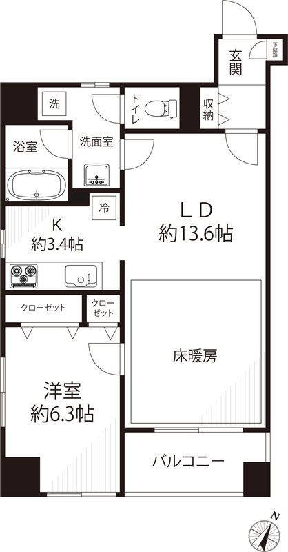 メゾン・ド・日本橋久松町 間取り