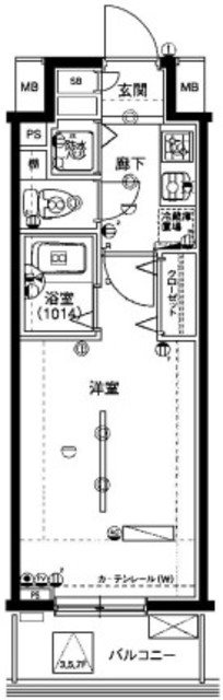 パークウェル銀座イースト  間取り