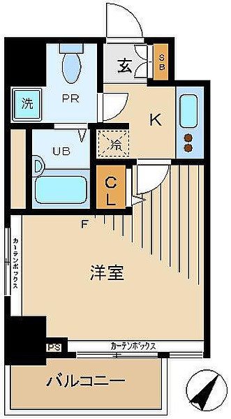 HF東日本橋レジデンス    804号室 間取り