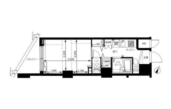 トーシンフェニックス神田岩本町弐番館   502号室 間取り