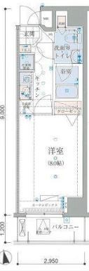 リヴシティ新御徒町  202号室 間取り