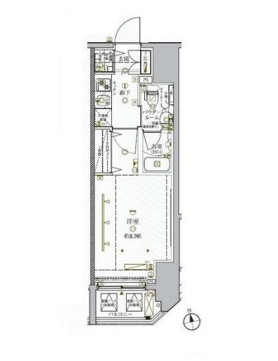 クレイシア秋葉原EAST    503号室 間取り