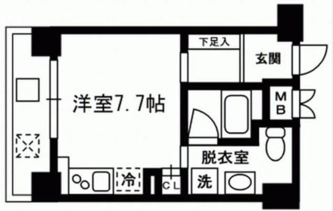 レジディア東日本橋        301号室 間取り