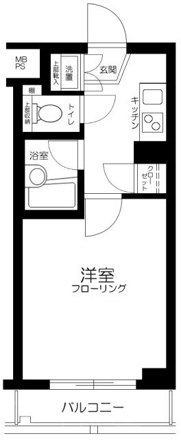 ルーブル早稲田弐番館    203号室 間取り