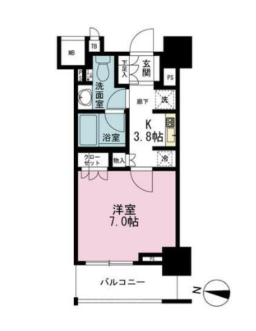 ブランズ文京本郷一丁目 703号室 間取り