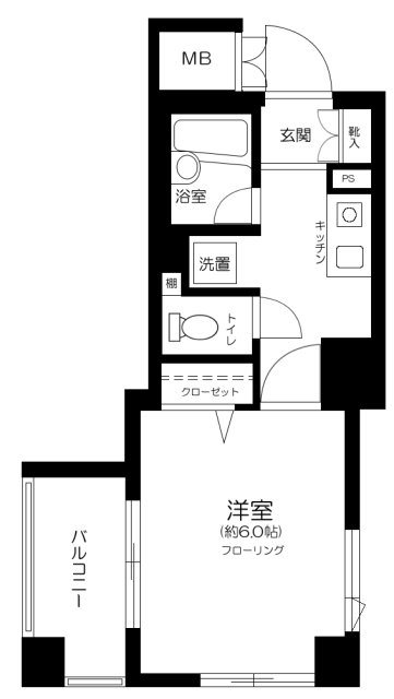 メインステージ護国寺Ⅱ   304号室 間取り