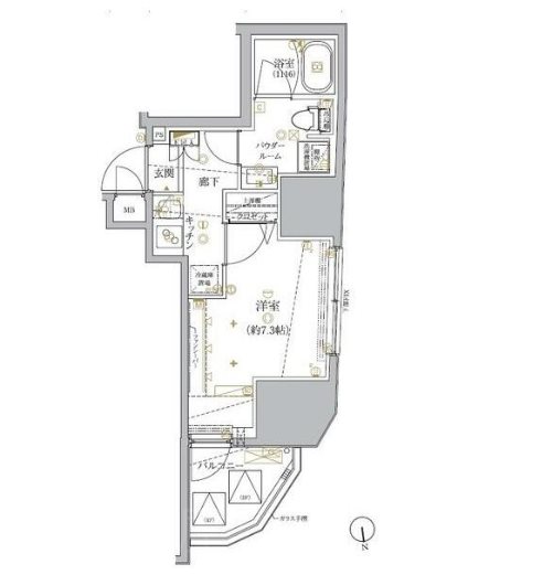 クレイシア神田淡路町     301号室 間取り