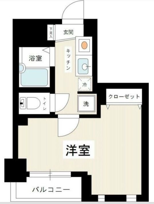 スカイコート文京白山第2  602号室 間取り