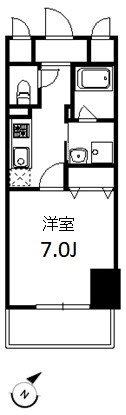 グランリドー  903号室 間取り