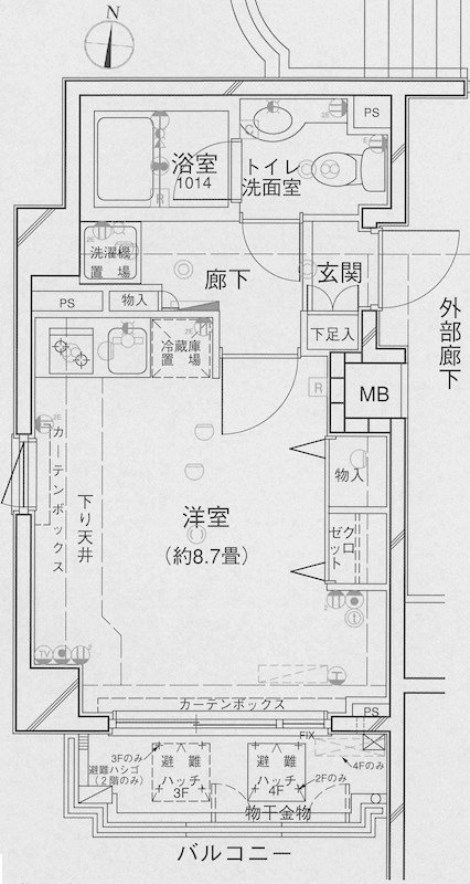 レガリアヒルズ池之端   205号室 間取り