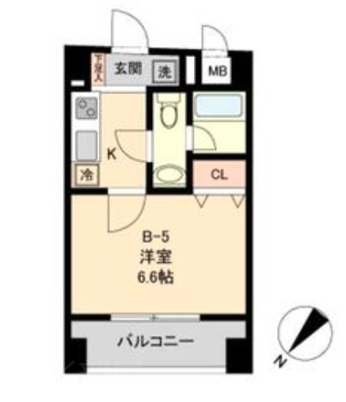 コモド水天宮レジデンス    706号室 間取り
